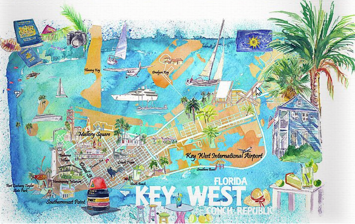 Key West Map